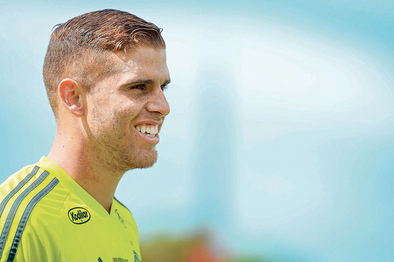 Cuéllar deixa o Flamengo (Foto: Alexandre Vidal/Flamengo)