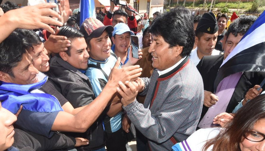 Evo Morales deve disputar o quarto mandato (Foto: Divulgação / Twitter @evoespueblo)