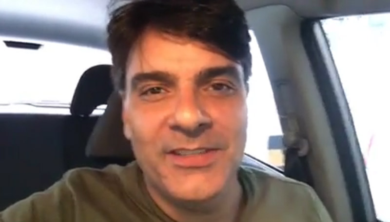 Guilherme de Pádua, em um vídeo nas redes sociais (Foto: Reprodução / Instagram)