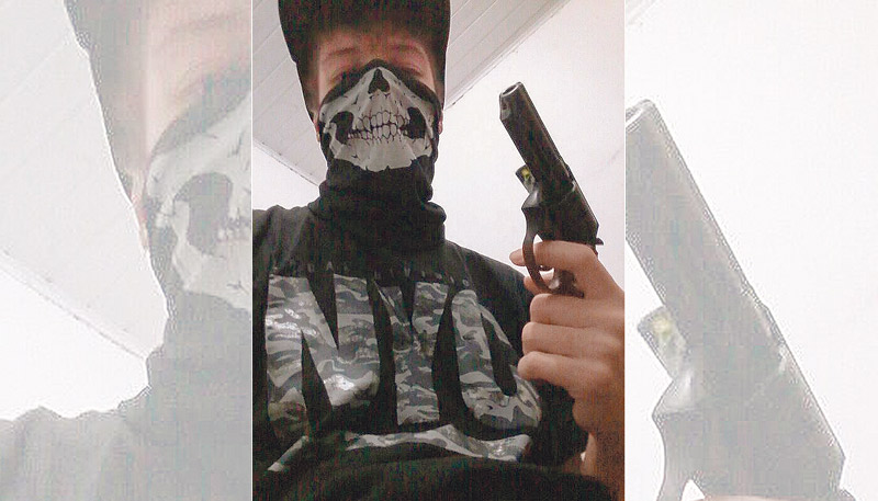 Guilherme Taucci, 17, um dos autores do massacre em Suzano (Foto: Facebook)