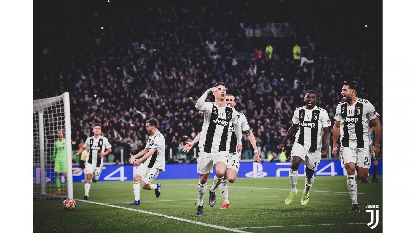 Cristiano Ronaldo fez os três gols da vitória da Juve sobre o Atlético de Madrid (Foto: Divulgação/Juventus)