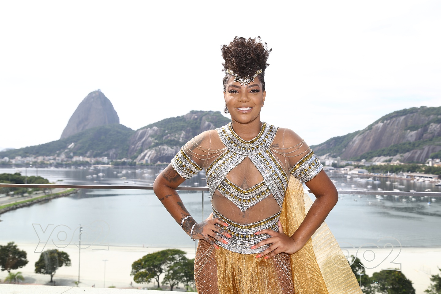 Ludmilla antes do bloco Fervo da Lud (Foto: Wallace Barbosa/ AgNews)
