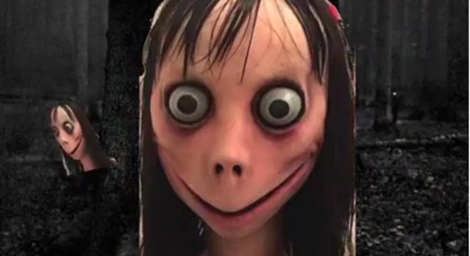 Personagem Momo volta a aparecer em vídeos no Youtube (Foto: Reprodução / Youtube)