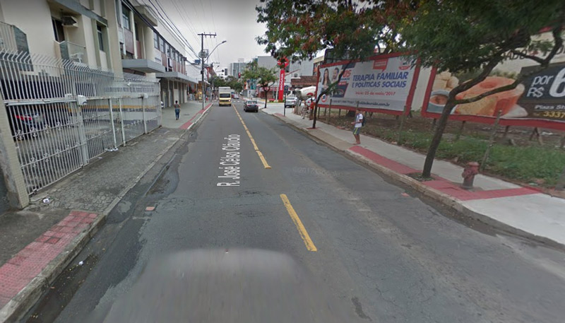 Rua José Celso Cláudio sofrerá interdição a partir desta quinta-feira (Foto: Reprodução / Google Maps)