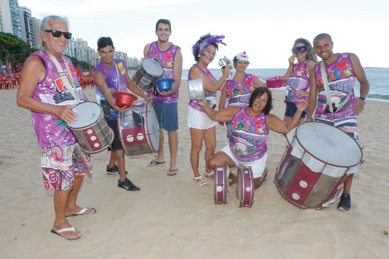 Saco Roxo agita folia em Vila Velha (Foto: Dayana Souza / AT - 17/01/2018)