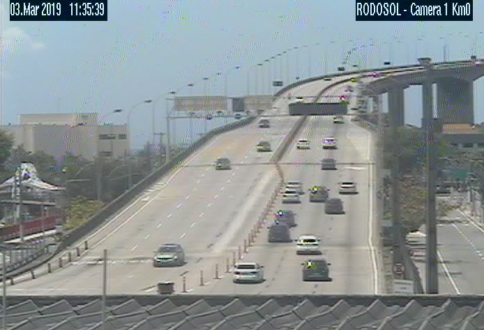 Ponte foi liberada após quase 4 horas de interdição. (Foto: Reprodução/Rodosol)