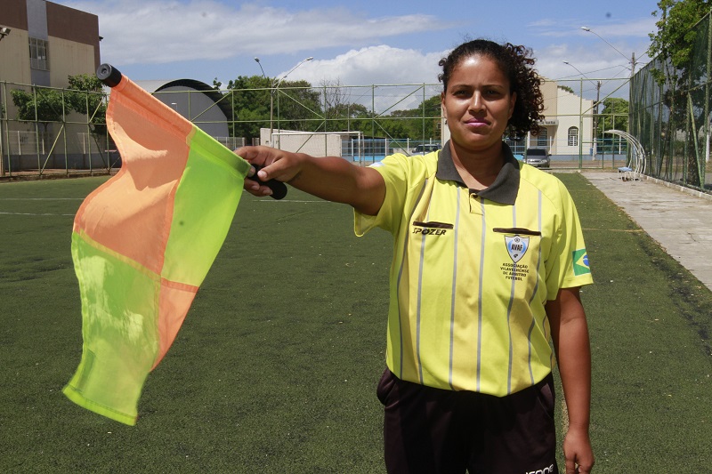 Thays recebeu o apoio do marido para entrar na arbitragem (Foto: Kadidja Fernandes/AT)