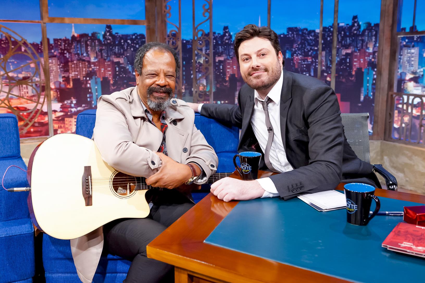 Adhemar de Campos no The Noite (Foto: Gabriel Cardoso/SBT)