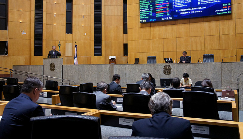 Sessão da Assembleia Legislativa do Estado (Foto: Ellen Campanharo / ALES)