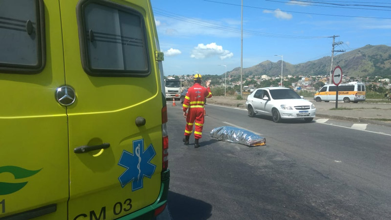 Atropelamento foi registrado por volta das 10h40 (Foto: Simony Giuberti)