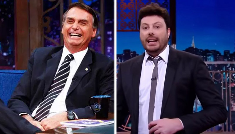Me solidarizo com o apresentador e comediante Danilo Gentili ao exercer seu direito de livre expressão", disse o presidente (Foto: Divulgação / SBT)