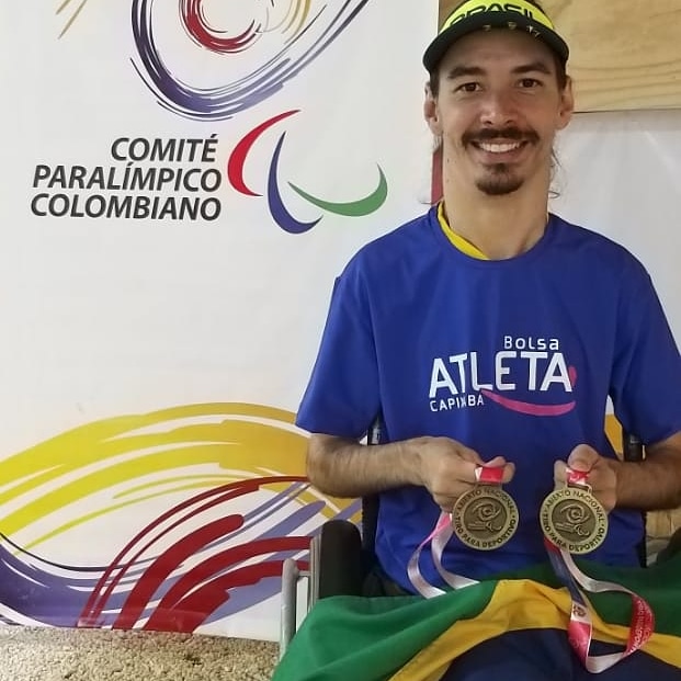 O paratleta Bruno Kiefer dois trouxe para o Estado dois ouros e classificação para os Jogos Parapan-Americanos 2019 (Foto: Divulgação/Sesport)