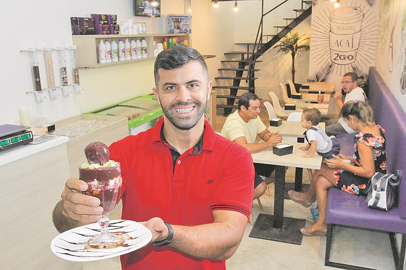 O empreendedor Robert Arruda, 36 anos, já possui uma fábrica em Cariacica e uma loja modelo na Praia da Costa, em Vila Velha (Foto: Leone Iglesias/AT)