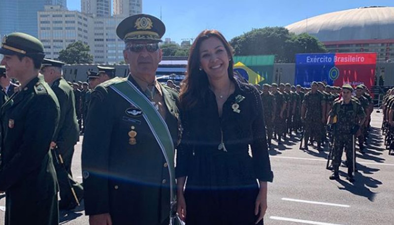 Veruska Seibel recebeu a homenagem dada ao marido (Foto: Reprodução / Instagram)
