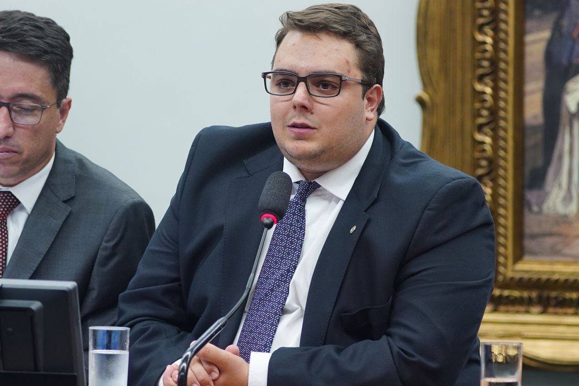 Em entrevista coletiva em Curitiba, Felipe Francischini demonstrou otimismo com a votação (Foto: Pablo Valadares/Câmara dos Deputados)