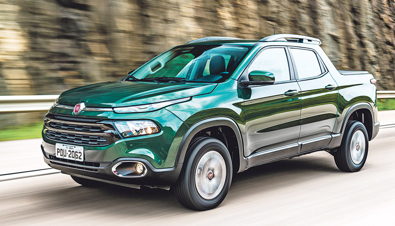 7. Fiat Toro - Com sete airbags, a picape da Fiat recebeu quatro  estrelas tanto na proteção de adultos quanto de  crianças. O modelo foi elogiado pela estrutura estável e pela boa proteção geral. Boa notícia para quem está de olho no modelo. (Foto: Assessoria Fiat)