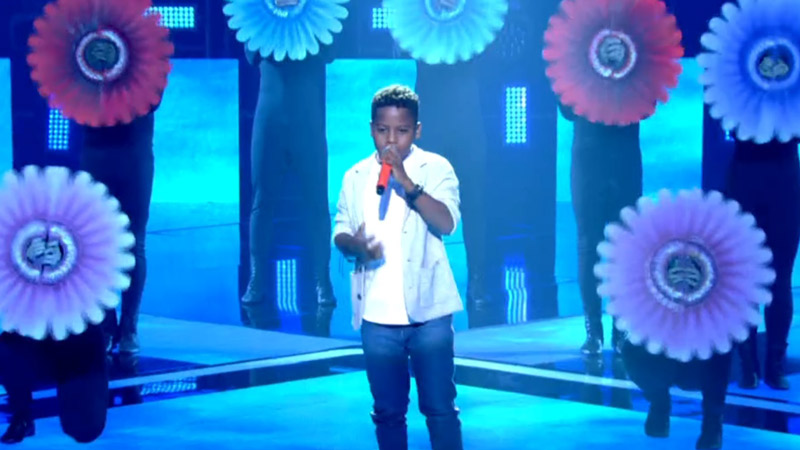Jeremias Reis, na final do The Voice Brasil (Foto: Reprodução / TV Globo)