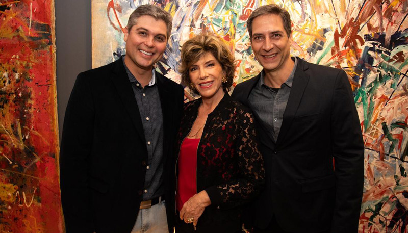 Joel Datena, Poppovic e Luis Ernesto Lacombe (Foto: Arquivo Pessoal)