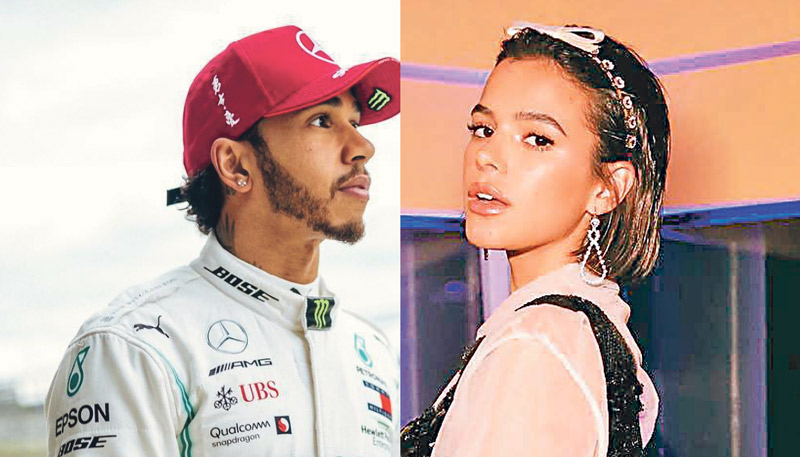 Lewis Hamilton e Bruna Marquezine (Foto: Reprodução / Instagram)
