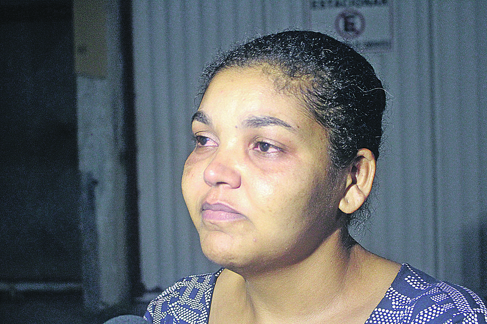 Marirrose Machado Silva, mãe do menor envolvido no assalto que resultou em um PM baleado (Foto: Roberta Borguignon)