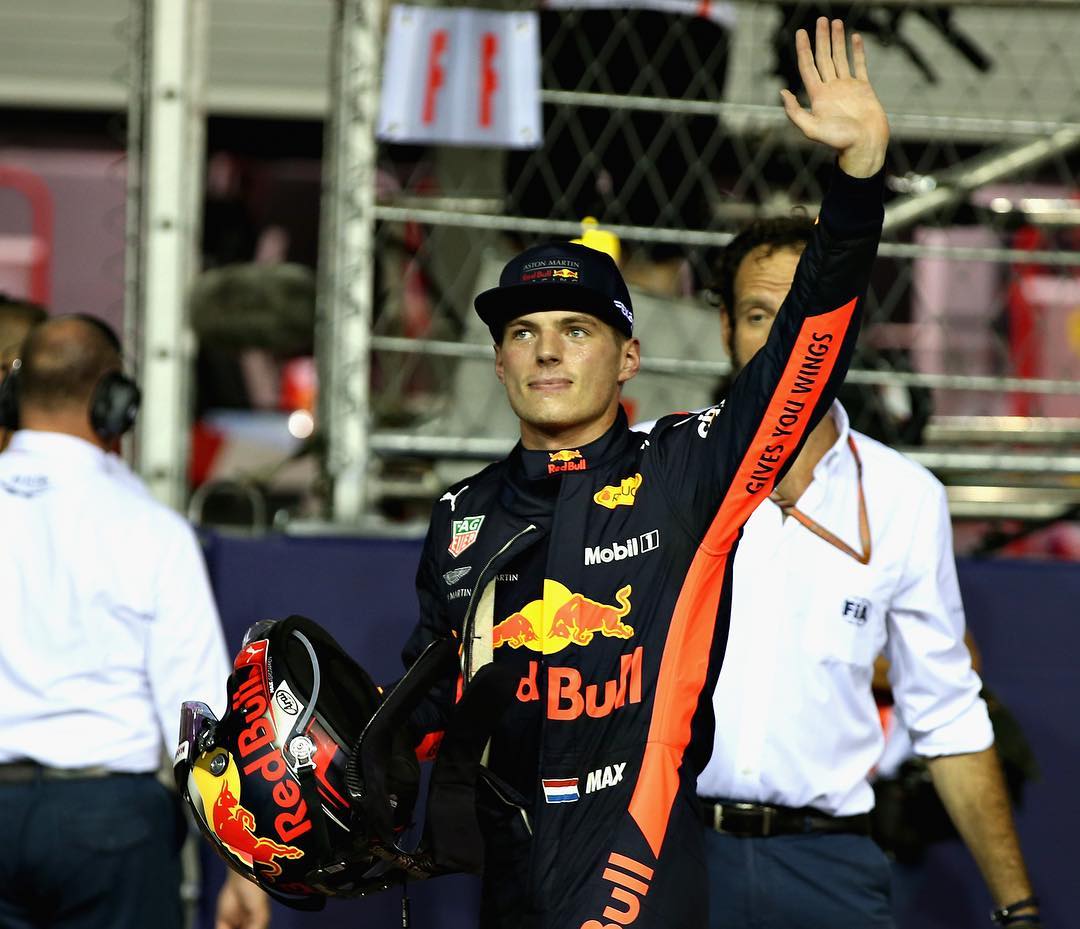 O holandês foi o terceiro colocado no GP da Austrália, conquistando um pódio logo na primeira corrida da parceria da Red Bull com a Honda. (Foto: Instagram/Max Verstappen/@maxverstappen1)