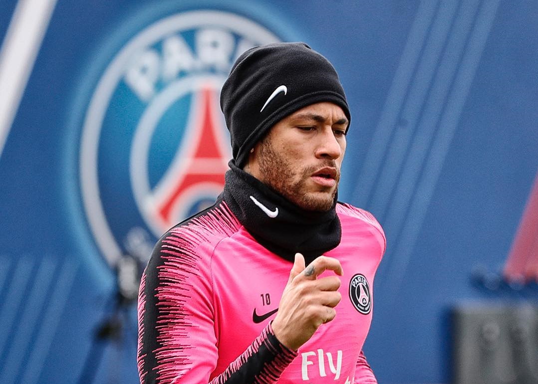 Neymar, em treinamento do PSG (Foto: Divulgação / PSG)