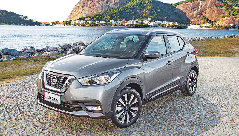 10. Nissan Kicks - Mesmo ocupando uma discreta décima posição e com apenas dois airbags frontais – obrigatórios por lei –, o Nissan Kicks apresentou desempenho satisfatório. Faturou quatro estrelas para  proteção de adultos e quatro na proteção de crianças. (Foto: Assessoria Nissan)