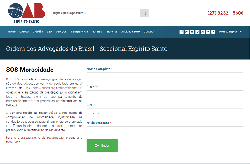 (Foto: Reprodução/Site OAB-ES)