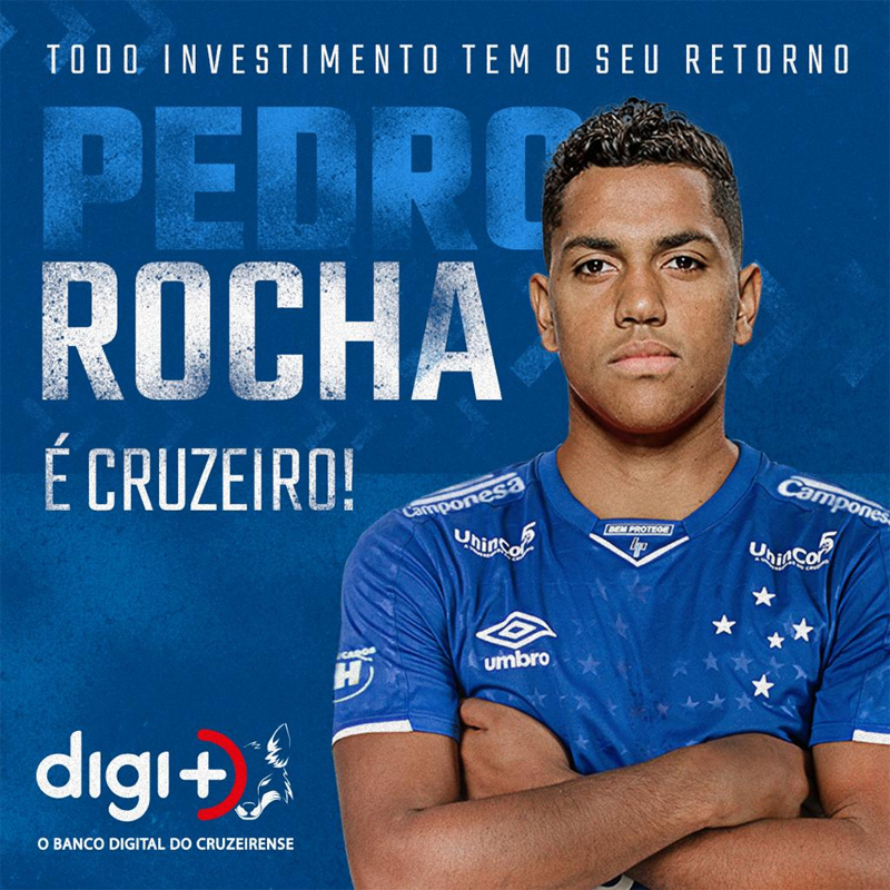 Cruzeiro anunciou a contratação do capixaba Pedro Rocha nas redes sociais (Foto: Foto: Reprodução/ Instagram @cruzeiro)