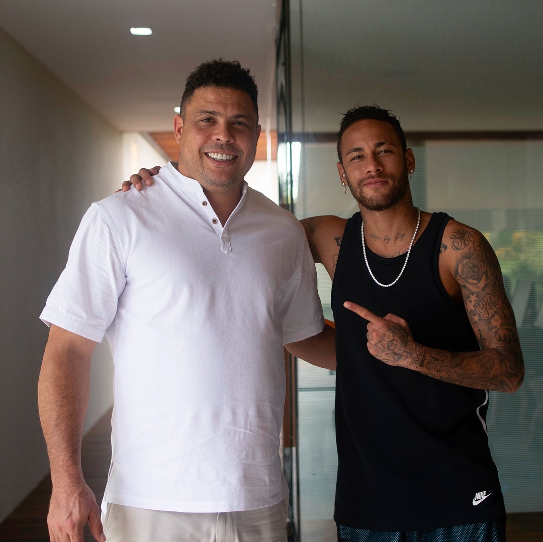 Ronaldo e Neymar em registro feito no começo de março (Foto: Reprodução/ Instagram @neymarjr)