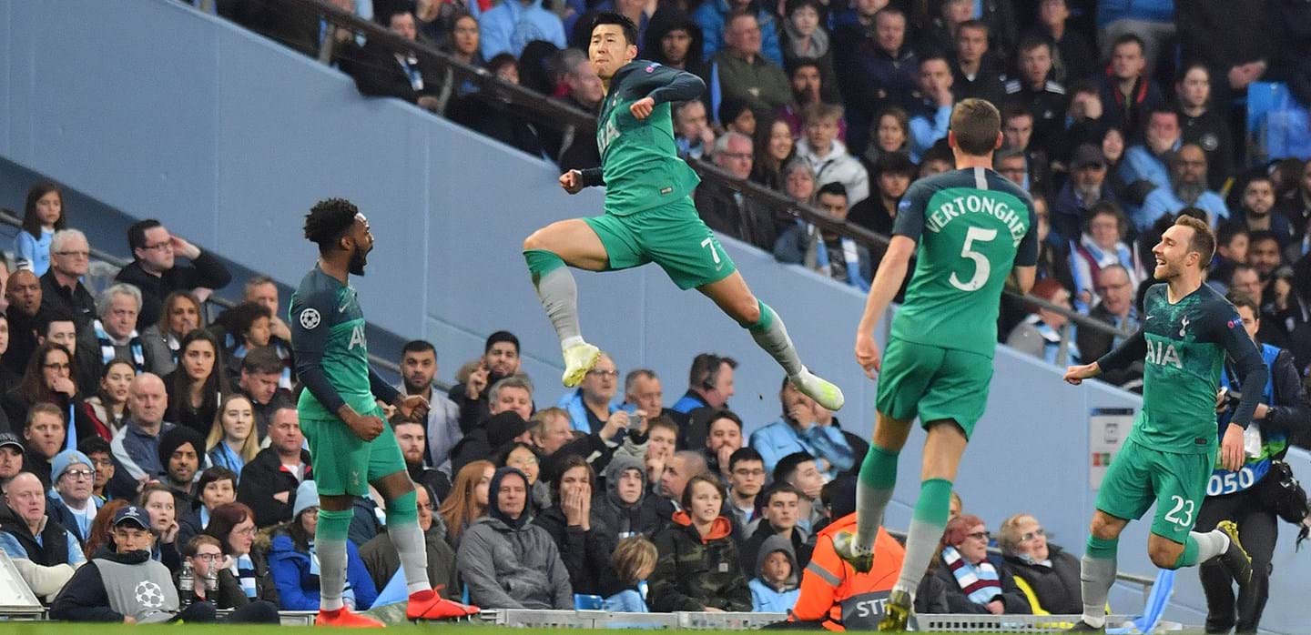 Son vibra após marcar mais um gol pelo Tottenham (Foto: Divulgação/Tottenham)