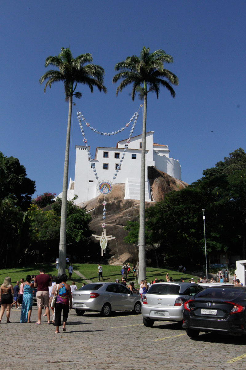 Terço Gigante pode ser visto no Campinho do Convento da Penha (Foto: Kadidja Fernandes / AT)