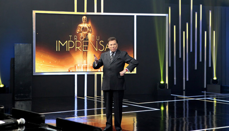 Sílvio Santos apresentou mais uma edição do Troféu Imprensa (Foto: Lourival Ribeiro / SBT)