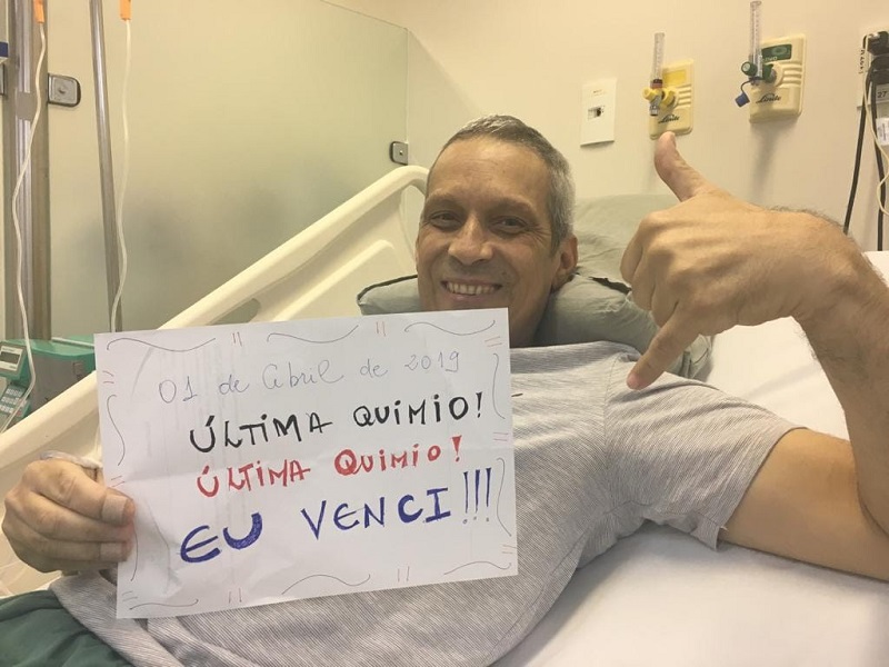 Valente: última quimioterapia (Foto: Reprodução/ Instagram)