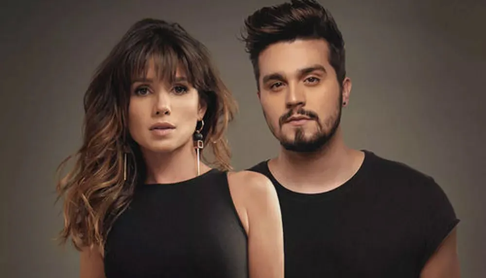 Paula Fernandes e Luan Santana, na capa de divulgação do single "Juntos"