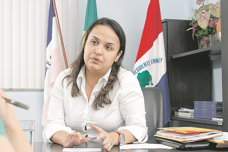 Amanda Quinta Rangel, prefeita de Presidente Kennedy, foi presa na quarta-feira (8) durante a Operação Rubi (Foto: Divulgação)