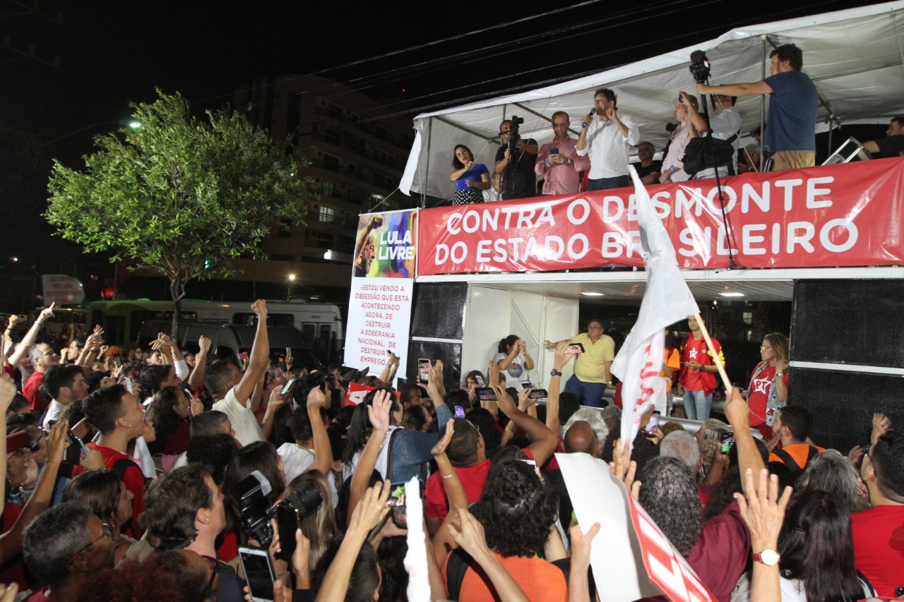 Ato em Goiabeiras (Foto: Beto Maia/AT)