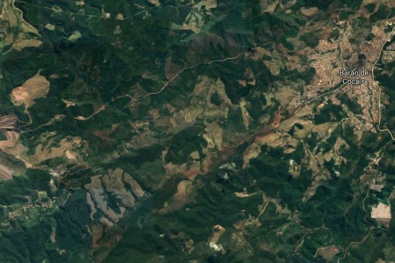 Barragem da Mina de Gongo Soco (Foto: Reprodução Google Maps)