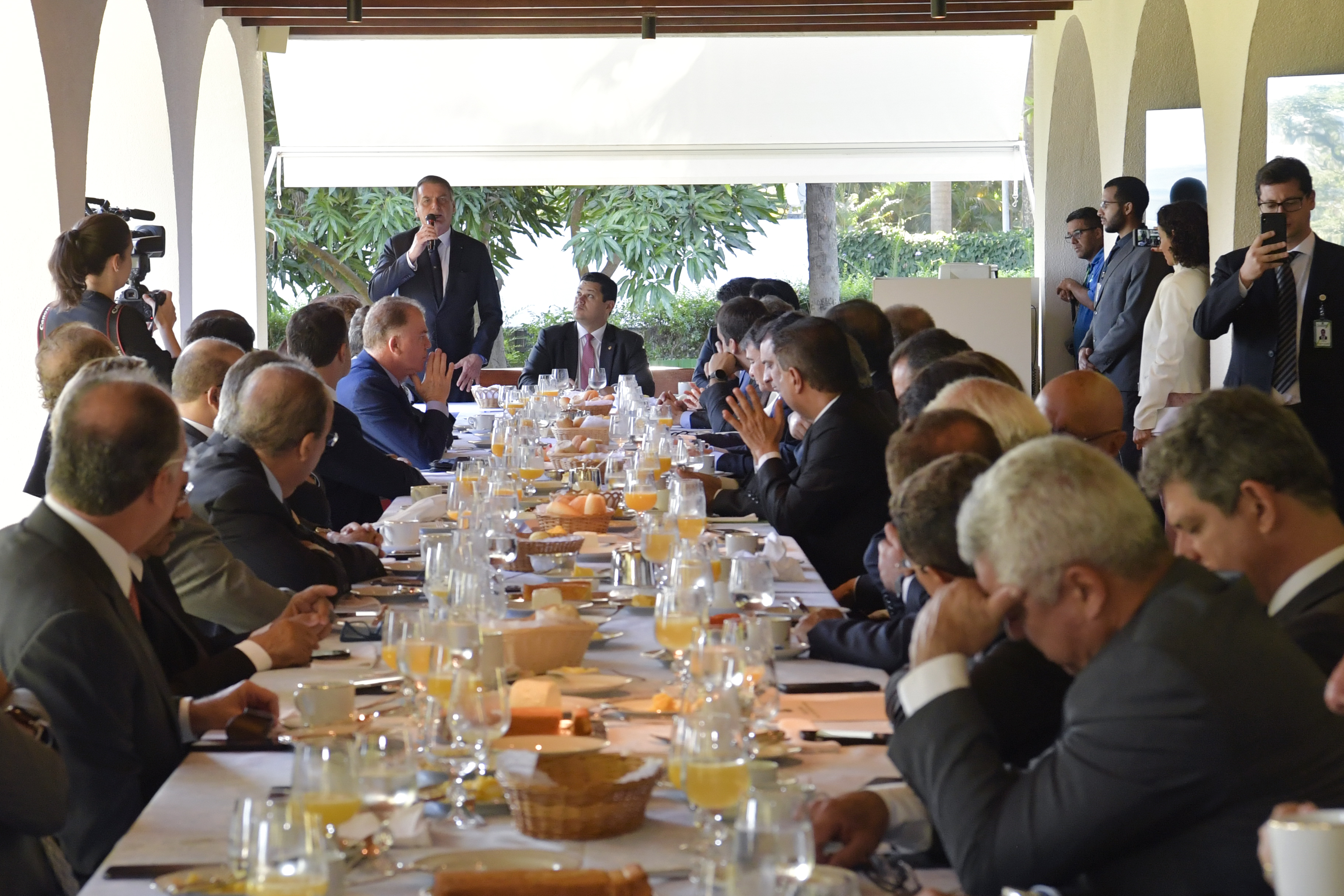 Bolsonaro se reuniu com governadores na manhã desta quarta (Foto: Carolina Antunes/PR)