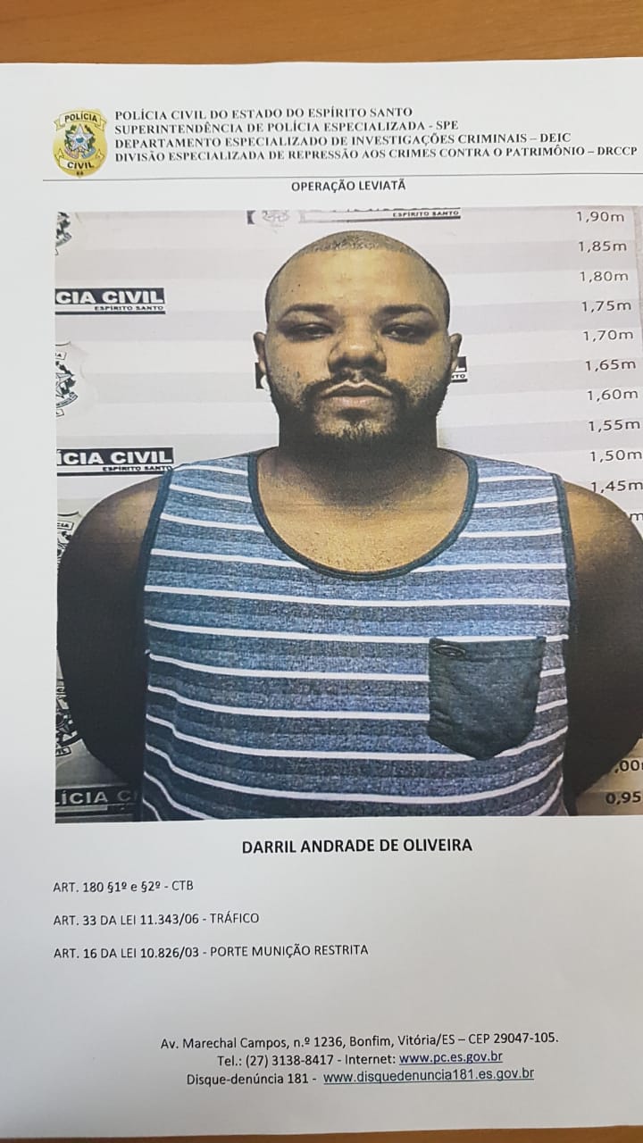 Darril Andrade de Oliveira é apontado pela polícia como especialista em desbloqueio de Iphones (Foto: Divulgação/Polícia Civil)