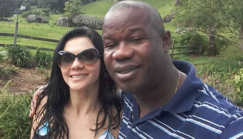 Elenir e o marido, o supervisor de postos de gasolina Atanildo Teixeira Serafim (Foto: Acervo Pessoal)