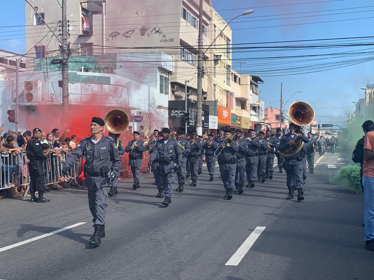 Banda da Polícia Militar (Foto: Kadidja Fernandes/ AT/ 23/05/19)