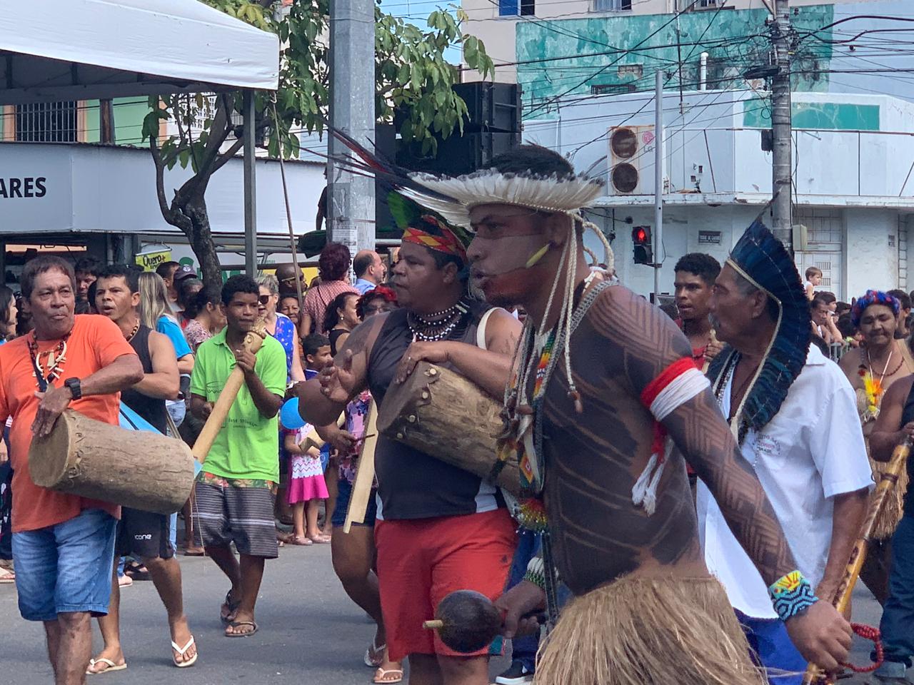 Cenas do desfile em homenagem aos 484 anos (Foto: Kadidja Fernandes/ AT/ 23/05/19)