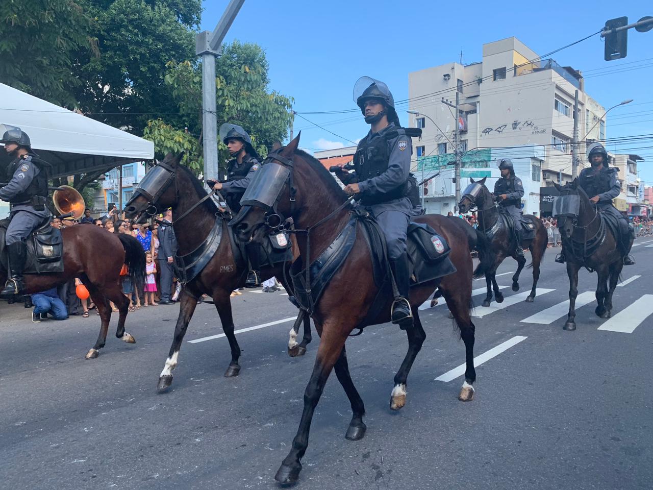 Cavalaria da Polícia Militar (Foto: Kadidja Fernandes/ AT/ 23/05/19)