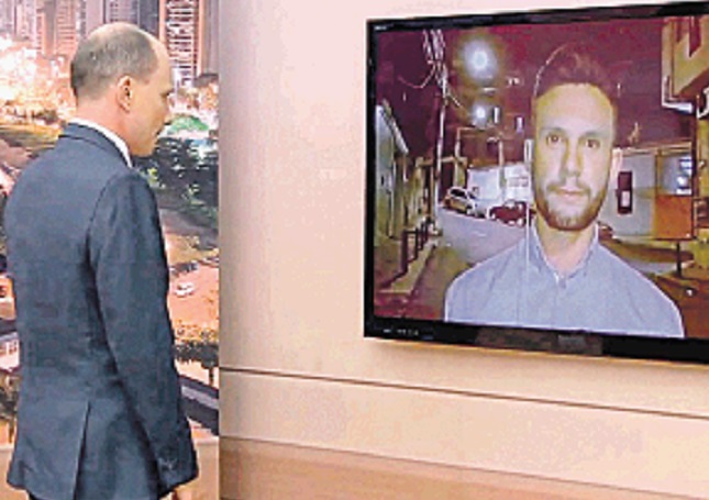 Transmissão ao vivo: ameaças (Foto: TV Vitória)