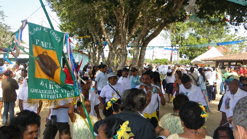 Festa de Caboclo Bernardo, em Regência (Foto: Wilton Junior)