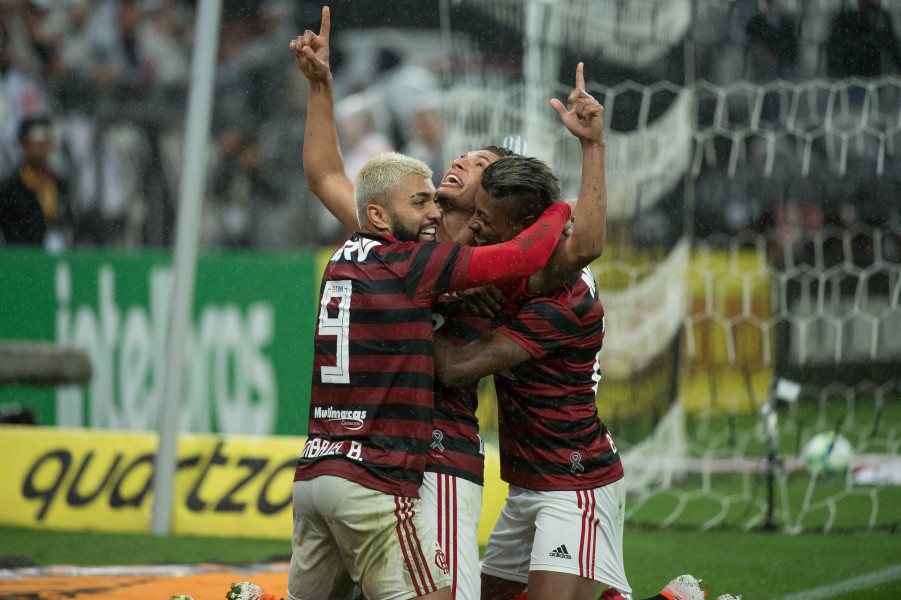 Com um gol de Willian Arão, o time rubro-negro venceu o paulista por 1 a 0 (Foto: Alexandre Vidal/ Fla Imagem/ Divulgação)