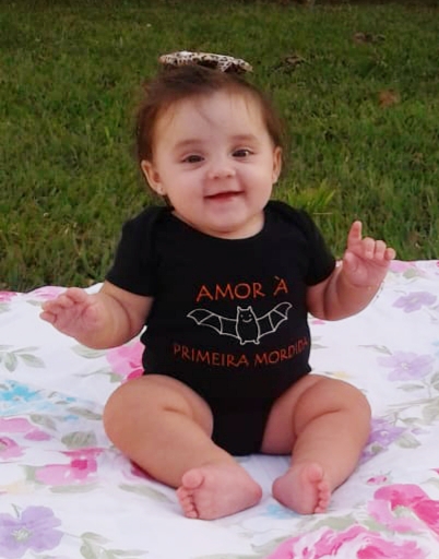 A neném metaleira Helena Reis Garajau, com 9 meses (Foto: Divulgação/Arquivo pessoal)