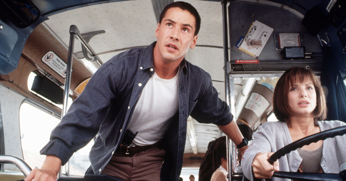 Keanu Reeves e Sandra Bullock em ação no filme de 1994 (Foto: Arquivo/AT)