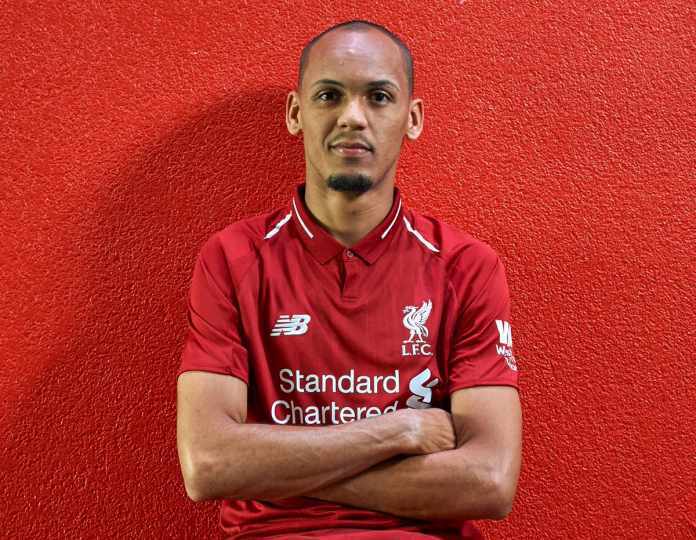 Fabinho, do Liverpool, ficou fora da Copa América (Foto: Divulgação/Liverpool)